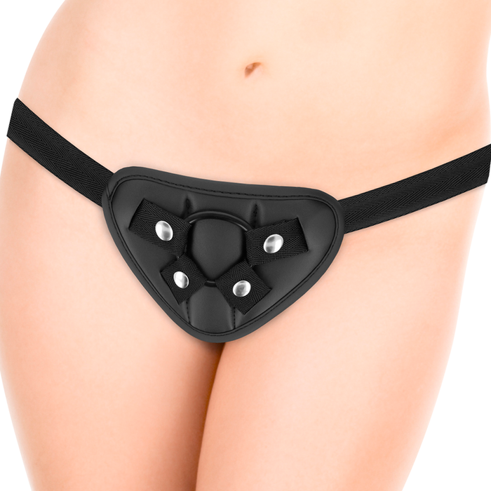 Master John Arnés Strap-on con Dildo Rotativo y Mando 23,9 cm