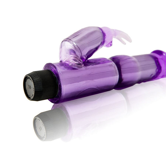 Baile Vibrador Conejito Regulable 21,5 Cm Lila