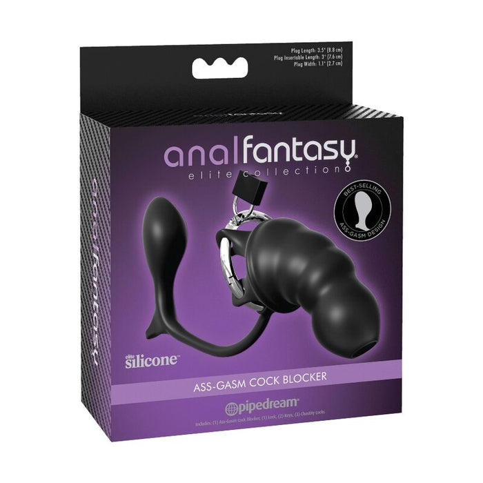 Anal Fantasy Elite Collection Ass Gasm Jaula De Castidad Con Plug Anal