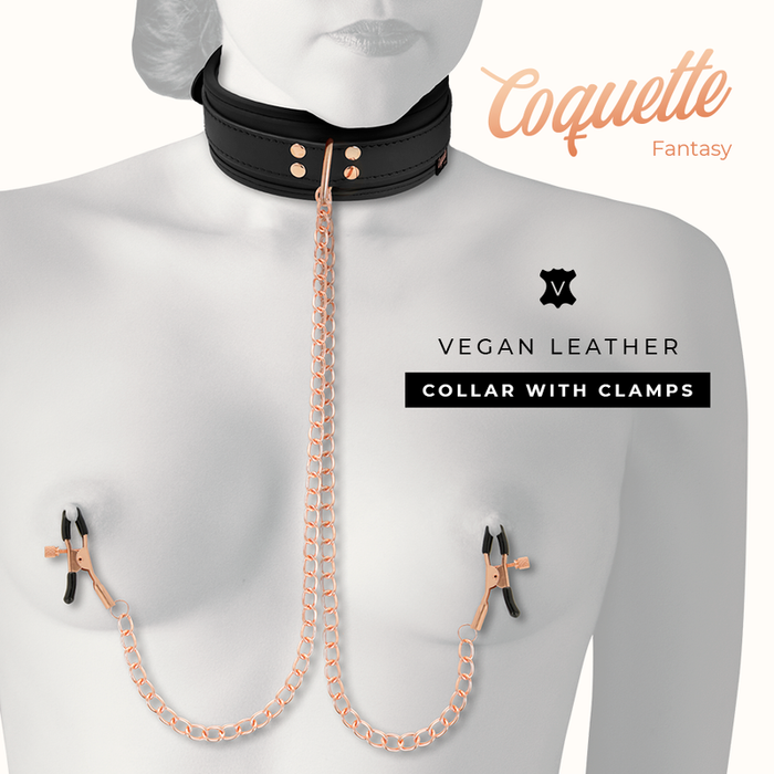 Coquette Fantasy Collar Con Pinzas Pezones