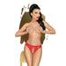 Penthouse Naughty Valentine Tanga Rojo