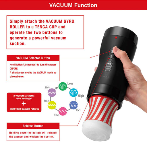 Tenga Vacuum Gyro Roller Masturbador