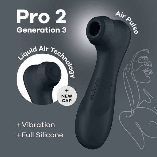 Satisfyer Pro 2 Generación 3 Liquid Air Negro