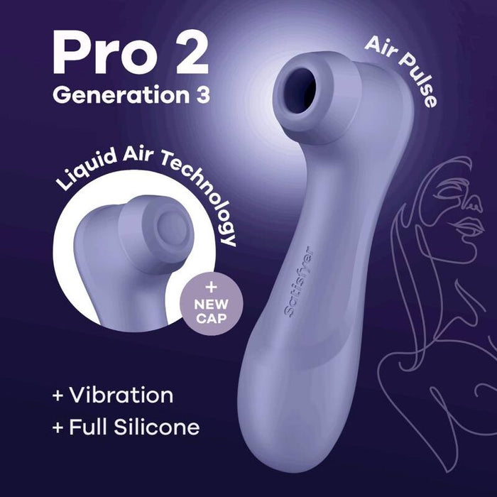 Satisfyer Pro 2 Generación 3 Liquid Air Azul