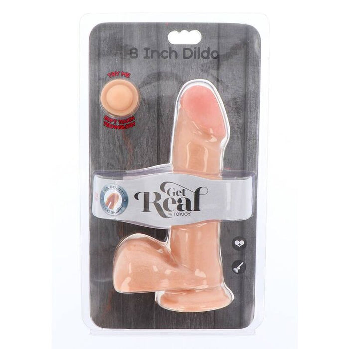 Get Real Dual Density Dildo Con Testiculos 18 Cm