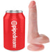 King Cock Dildo Realistico Con Testiculos 13.5 Cm