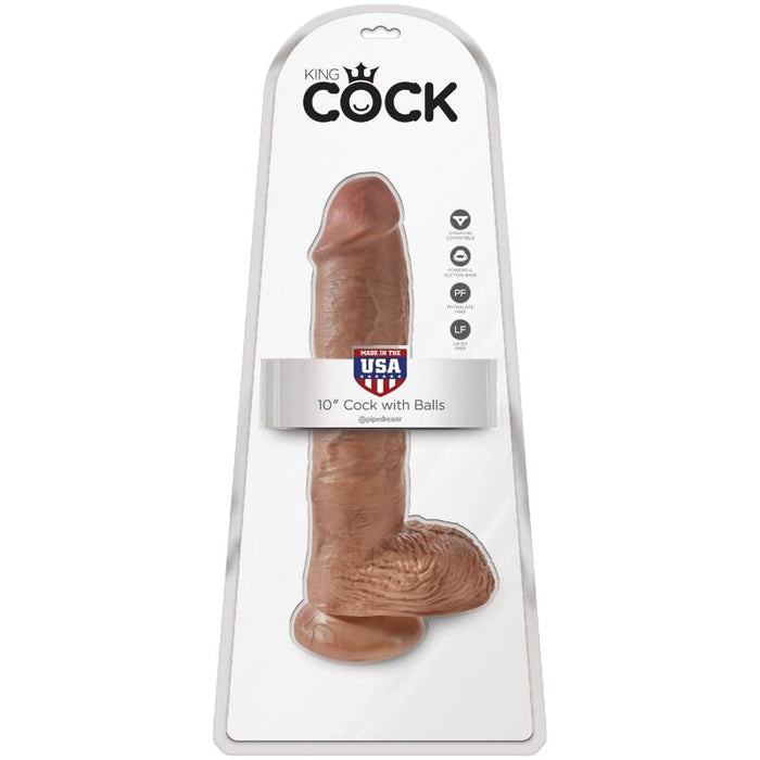 King Cock Dildo Realistico Con Testiculos 19.8 Cm