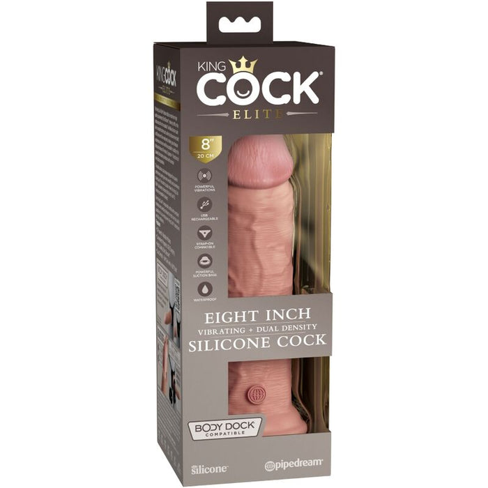 King Cock Elite Dildo Realistico Vibrador 20.3 Cm