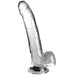 King Cock Clear Dildo Con Testiculos 20.3 Cm