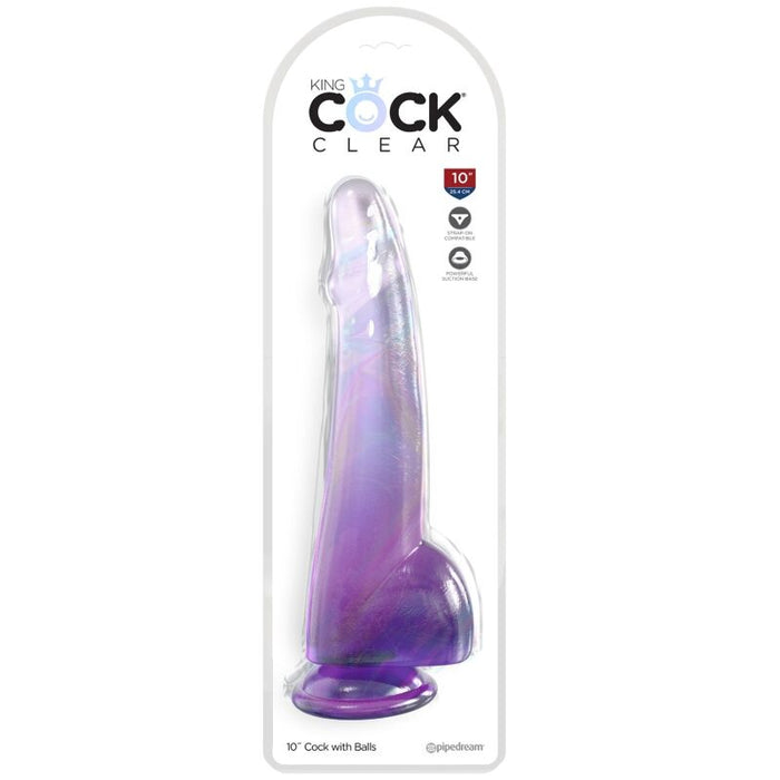 King Cock Clear Dildo Con Testiculos 19 Cm