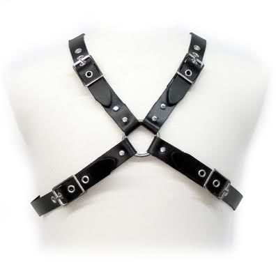 Leather Body Black Buckle Harness