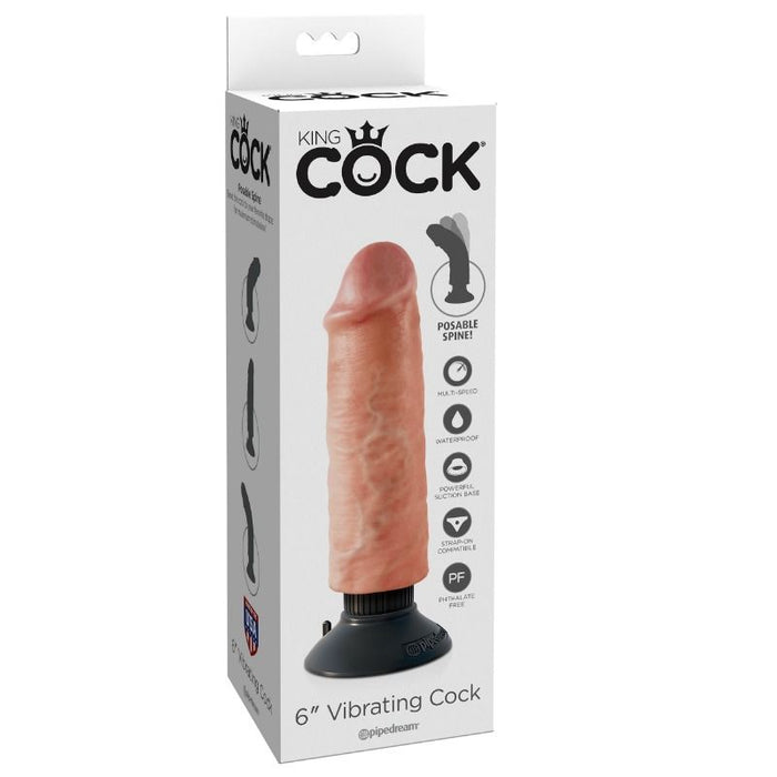 King Cock Vibrador Realistico 15,2 Cm