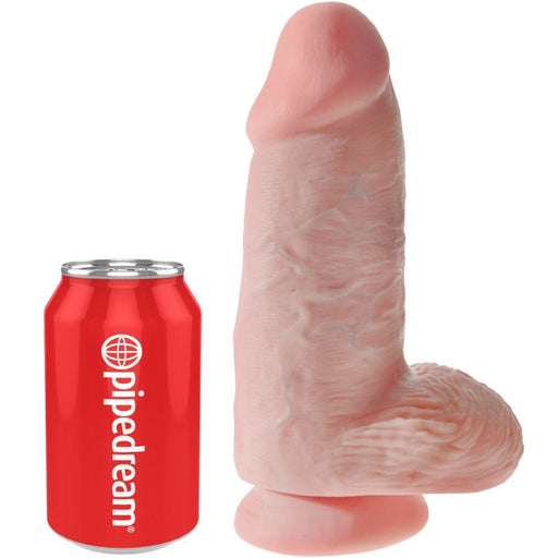 King Cock Dildo Realistico Chubby Con Testiculos 23 Cm
