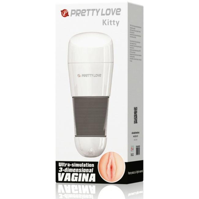 Pretty Love Kitty Masturbador Vagina Blanco