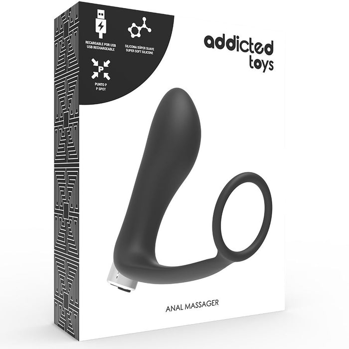 Addicted Toys Ring Boy Vibrador Prostático Con Anillo De Pene Recargable 11 cm