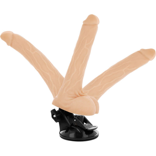 Basecock Vibrador Realístico Articulable Con Control Remoto Natural 18,5 Cm