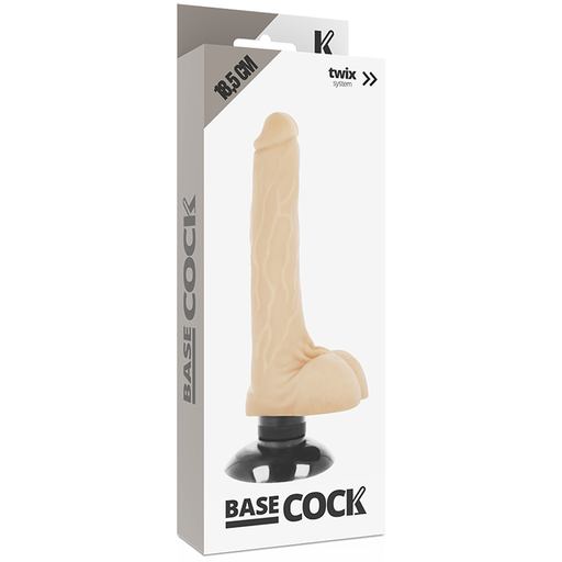 Basecock Vibrador Realístico 2 En 1 18,5 Cm