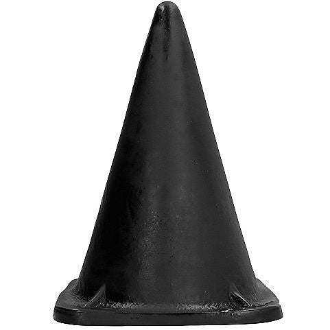 All Black Plug Anal Triangular 30 Cm