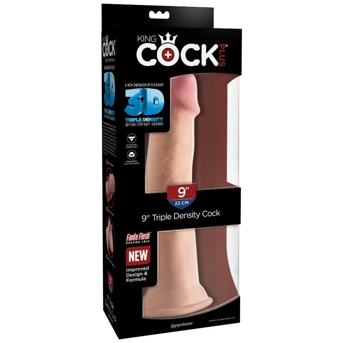 King Cock Plus Dildo Realistico Triple Densidad 26.7 Cm