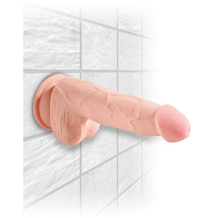 King Cock Plus Dildo Realistico Con Testículos Triple Densidad 22.9 Cm