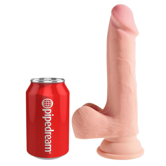 King Cock Plus Dildo Realistico Con Testículos Triple Densidad 22.9 Cm