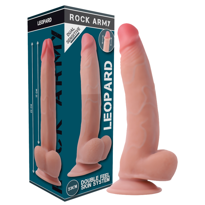 Rock Army Dildo Realistico Doble Densidad 23 Cm