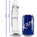 X Ray Clear Dildo Transparente 19 Cm