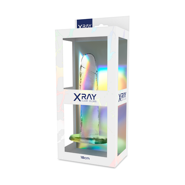 X Ray Clear Dildo Transparente 18 Cm