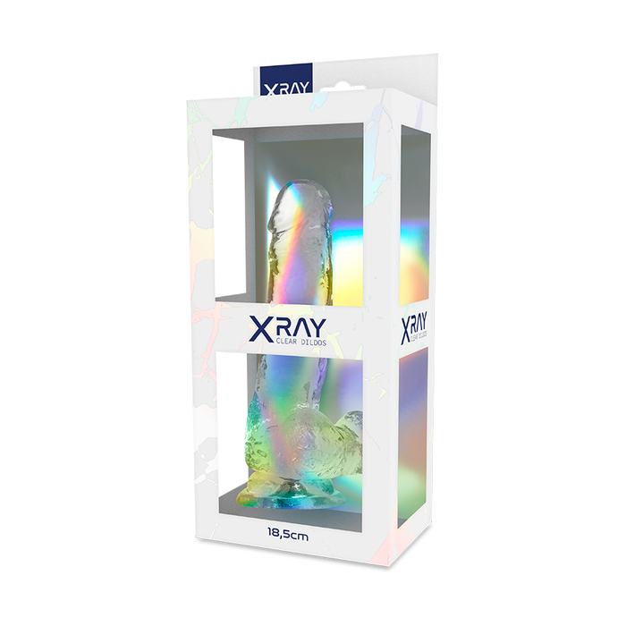 X Ray Clear Dildo Transparente 18,5 Cm