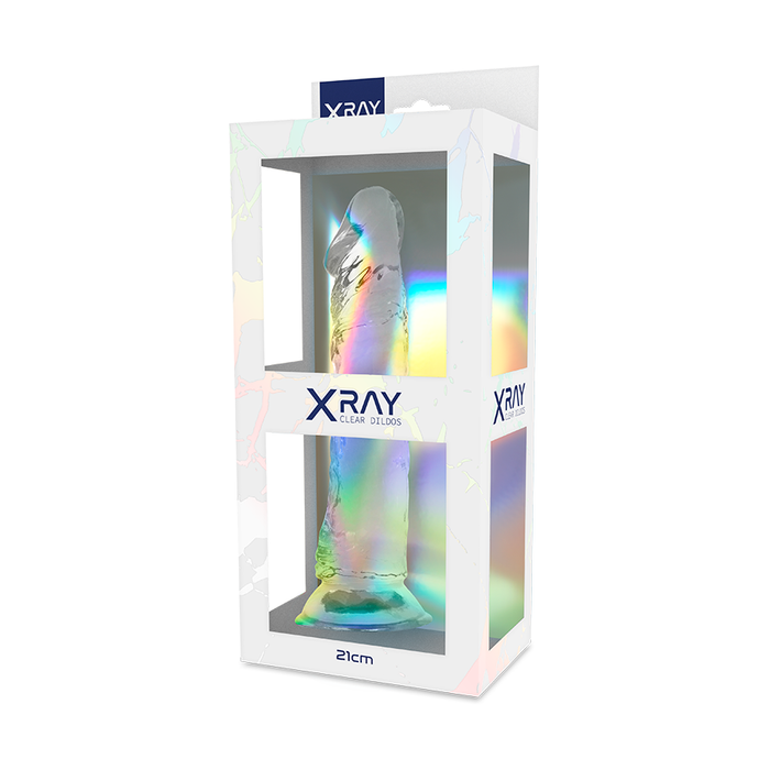 X Ray Clear Dildo Transparente 21 Cm