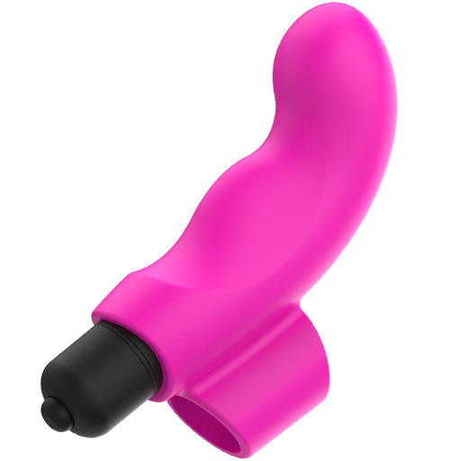 Ohmama Vibrador Dedal Rosa Neon 9 Cm