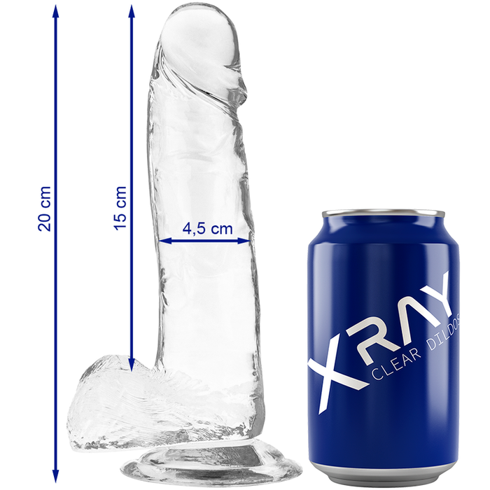 X Ray Arnés + Clear Dildo Transparente 20 Cm