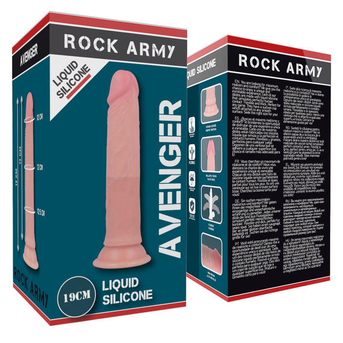 Rock Army Arnés + Dildo Realistico 19 Cm
