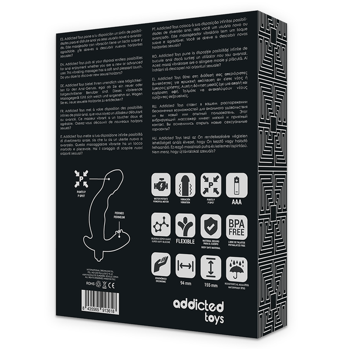 Addicted Toys Mauro Vibrador De Próstata 15 cm