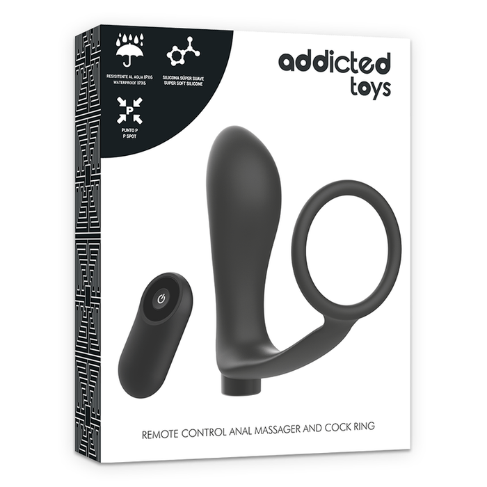 Addicted Toys Plug Anal Con Anillo De Pene En Control Remoto 15 cm
